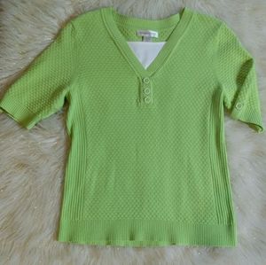 🌻💚Christopher&Banks Pretty Green Top